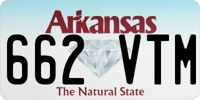 AR license plate 662VTM