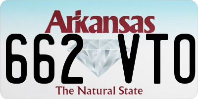 AR license plate 662VTO