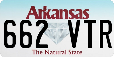 AR license plate 662VTR