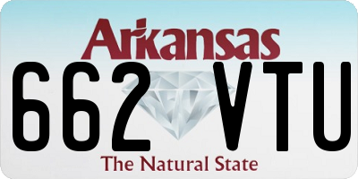 AR license plate 662VTU