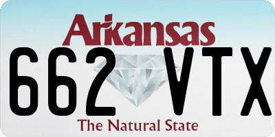 AR license plate 662VTX