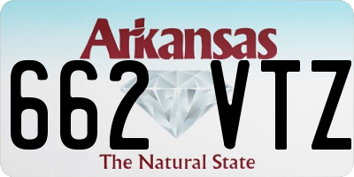 AR license plate 662VTZ
