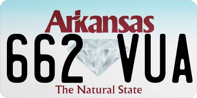 AR license plate 662VUA