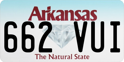 AR license plate 662VUI