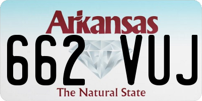 AR license plate 662VUJ