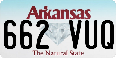 AR license plate 662VUQ