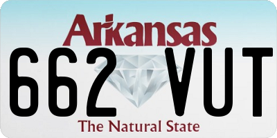 AR license plate 662VUT