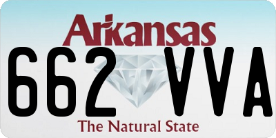 AR license plate 662VVA