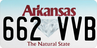 AR license plate 662VVB