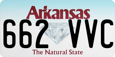 AR license plate 662VVC