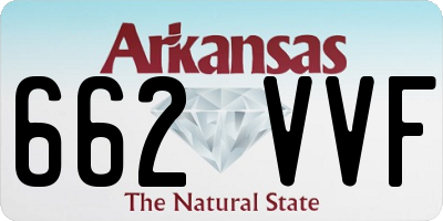 AR license plate 662VVF