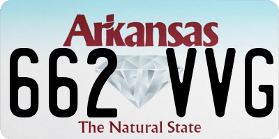 AR license plate 662VVG