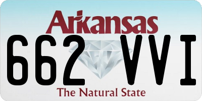 AR license plate 662VVI
