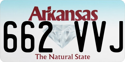 AR license plate 662VVJ