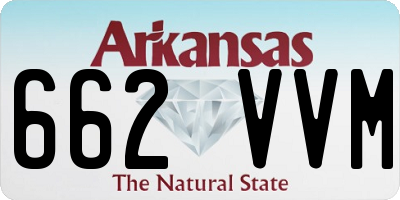 AR license plate 662VVM
