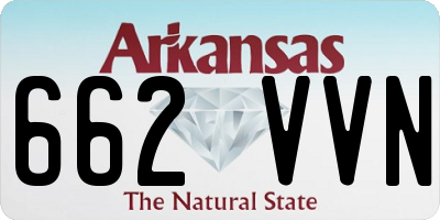 AR license plate 662VVN