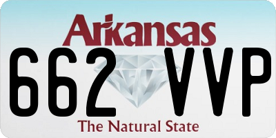 AR license plate 662VVP