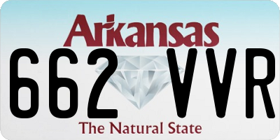 AR license plate 662VVR
