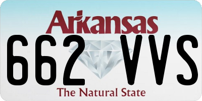 AR license plate 662VVS
