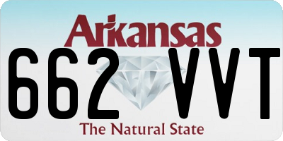 AR license plate 662VVT
