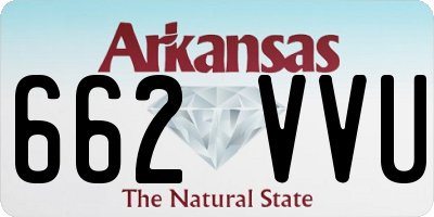 AR license plate 662VVU