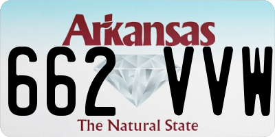 AR license plate 662VVW