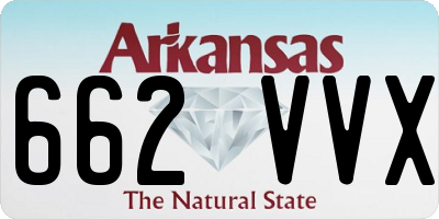 AR license plate 662VVX