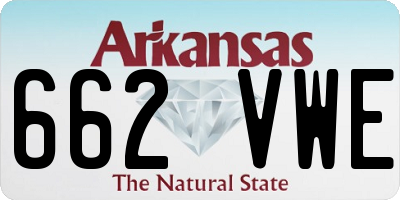 AR license plate 662VWE