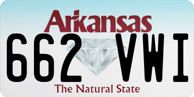 AR license plate 662VWI