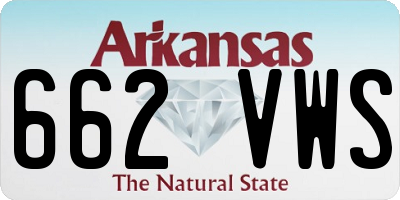 AR license plate 662VWS
