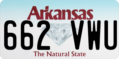 AR license plate 662VWU