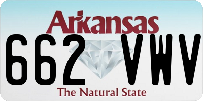 AR license plate 662VWV