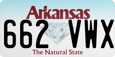 AR license plate 662VWX