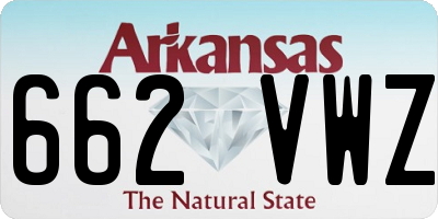 AR license plate 662VWZ