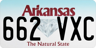 AR license plate 662VXC