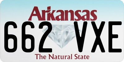 AR license plate 662VXE