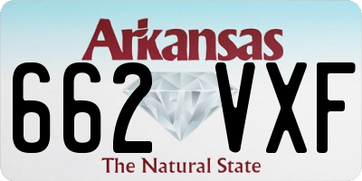 AR license plate 662VXF