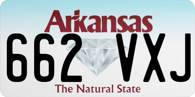 AR license plate 662VXJ