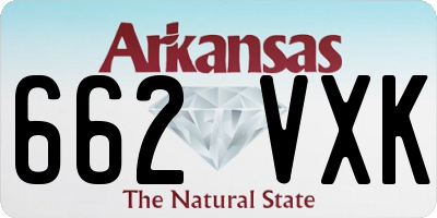 AR license plate 662VXK