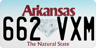 AR license plate 662VXM