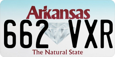 AR license plate 662VXR