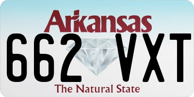 AR license plate 662VXT
