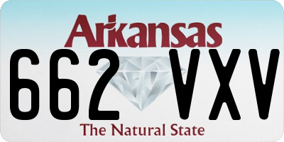 AR license plate 662VXV