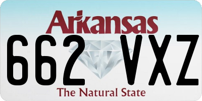 AR license plate 662VXZ