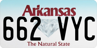 AR license plate 662VYC