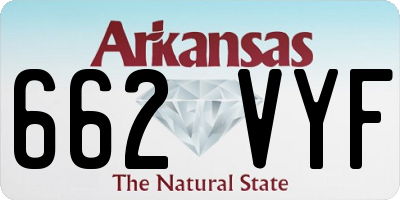 AR license plate 662VYF