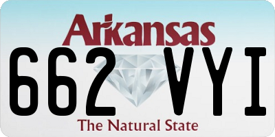 AR license plate 662VYI