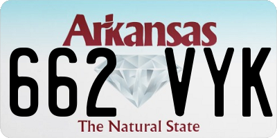 AR license plate 662VYK
