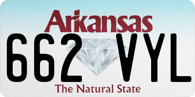 AR license plate 662VYL