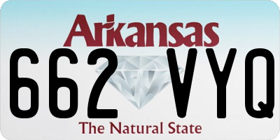 AR license plate 662VYQ